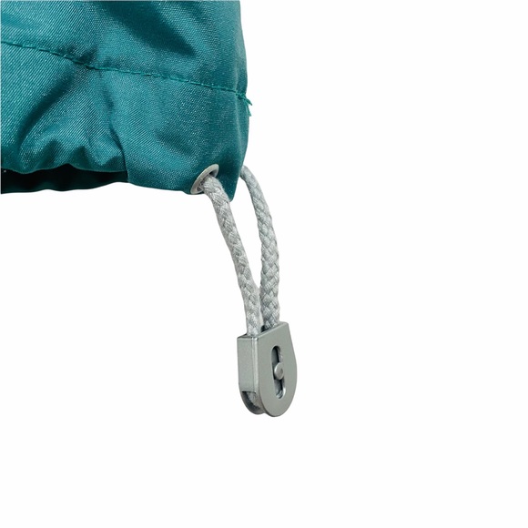 Vintage '80s Kaelin Ski Snuggler in Teal Green with Pockets/Draw Cords/Snaps - Picture 4 of 10